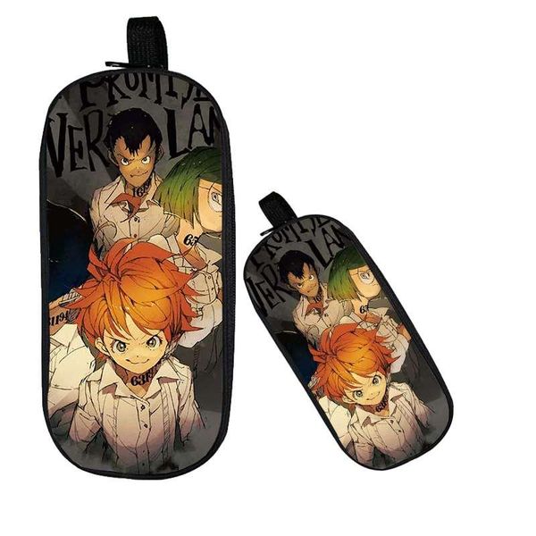 

cosmetic bags & cases the promised neverland 3d harajuku pencil case women portable pen bag children school organizer wallets makup cute pur