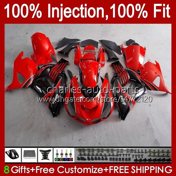 Corpo para Kawasaki ZZR1400 14 R Zx14R 06 07 08 09 10 11 63HM13 Gloss Verde ZZR 1400 ZX-14R ZX 14R 2006 2007 2008 2009 2010 2011