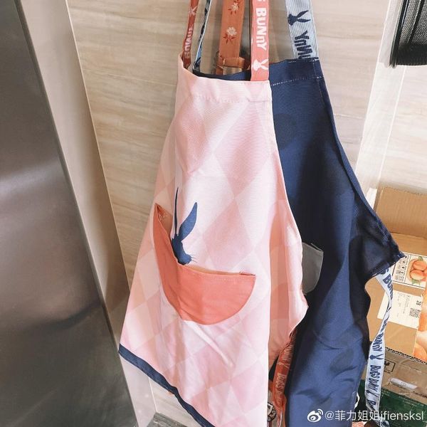 

aprons nordic pretty simple apron waterproof pink cute kitchen cooking for women accessories delantal home cleaning tools dh50wq