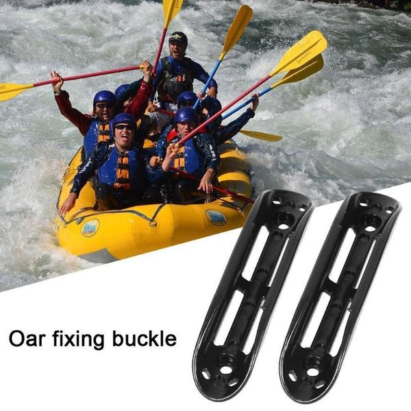 

rafts/inflatable boats 1 kit black plastic marine kayak paddle clip holder oars keeper canoe boat deck mount fishing accessories with screws