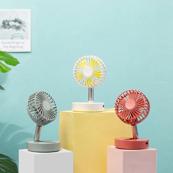 

electric fans foldable portable mini fan 180Â° adjustment handheld usb rechargeable mobile power office deskcooling