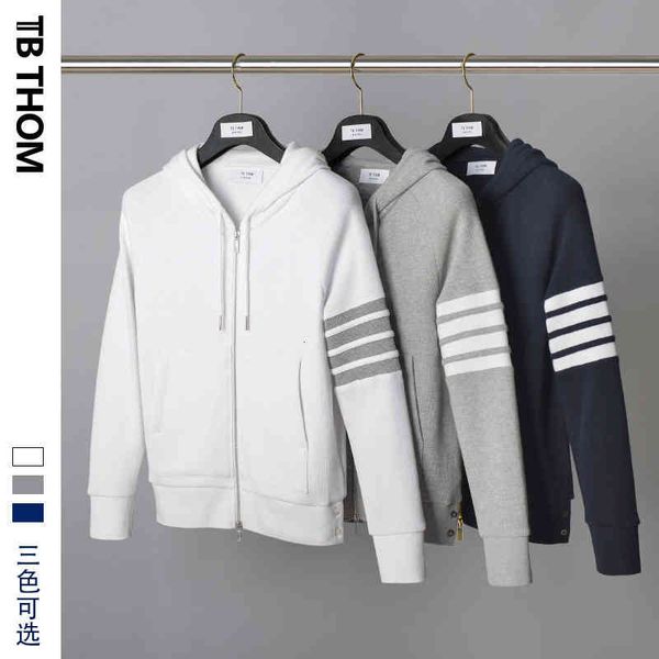 

hoodies yarn dyed waffle 2021 upgraded shell buckle high profile tb hoodie jacket, Black