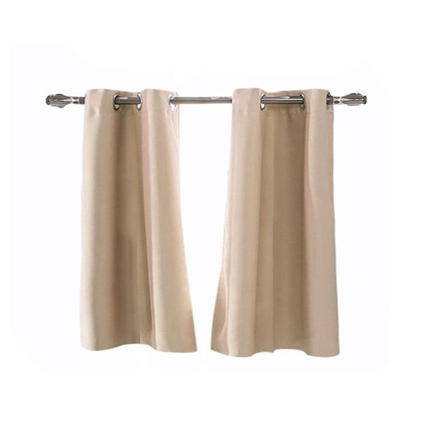 

curtain & drapes 2pc blackout voile insulated foam lined heavy thick grommet solid window panels #763