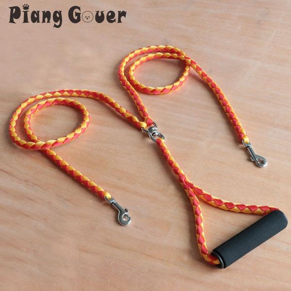 

dog collars & leashes big leash double for two dogs pet walking training running
