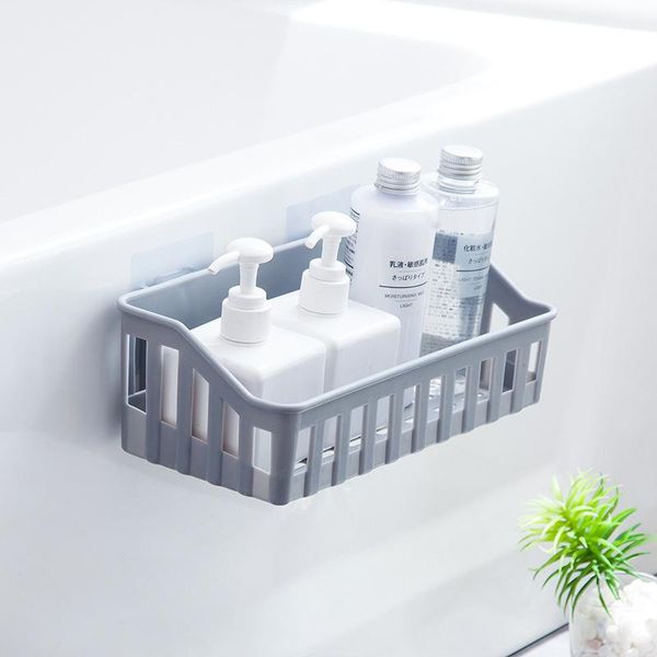 

bathroom storage & organization plastic wall organizer rack punching shelf strongly adsorbed on the placing cosmetics