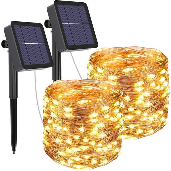 Stringhe 32m Solar Net String Lights Vacanze di Natale Outdoor Garden Light Ghirlanda Albero di Natale Cortile Decorazioni per feste di matrimonio THB5268