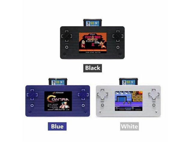 

20pcs pmp 8 bit 2.8 inch portable handheld player built-in 260 vs x7 x12 620 christmas kids gift players game