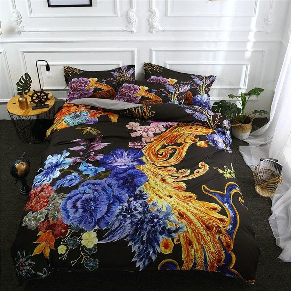 

bedding sets duvet cover set 3pcs 3d fllower print luxury bed king  full comforter