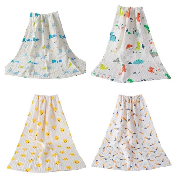 

blankets & swaddling baby sleeping swaddle wrap cotton muslin receiving blanket born infant cartoon printed bath towel stroller bedding