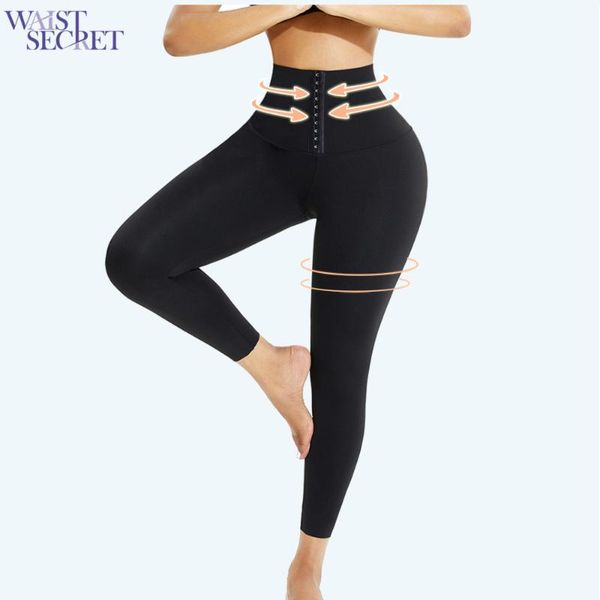 

women's shapers waist secret trainer high leggings winter tummy control compression slimming pants thick legging, Black;white