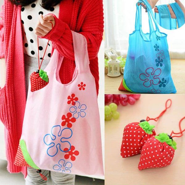 

shopping bags floral print nylon reusable foldable handy bag tote pouch recycle storage handbags eco