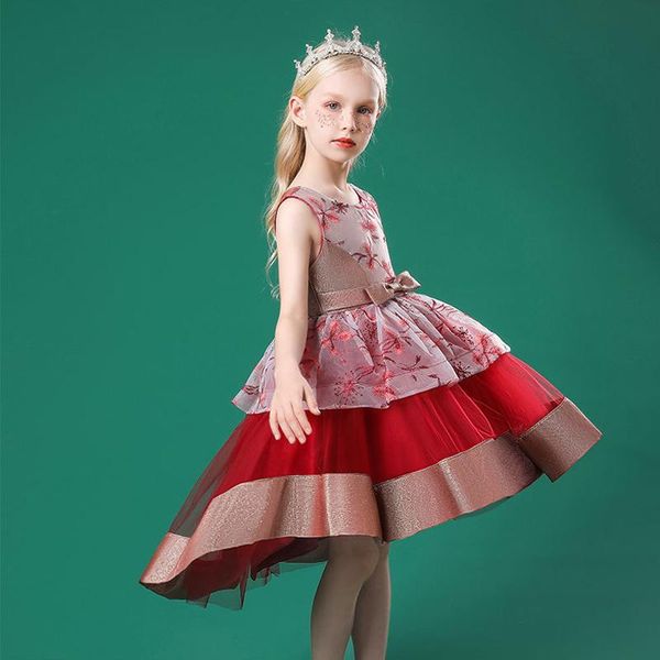 

girl's dresses toddler birthday party children baptism baby girl clothesÂ summer kids tutu bornÂ christening princessÂ vestidosÂ 1 year, Red;yellow