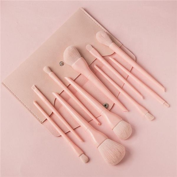 

makeup brushes buy_make_up_brushes synthetic 10pc whole sale 2021 cute custom make up brush set with case customize blue