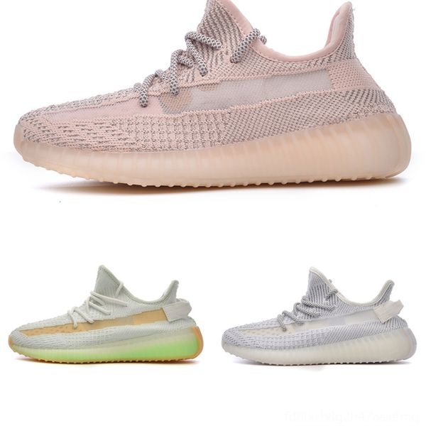 

yrlzj fast shippingkyanite blue runner running shoes 350 safflower calcite bright orangeazareth glow men women, Black