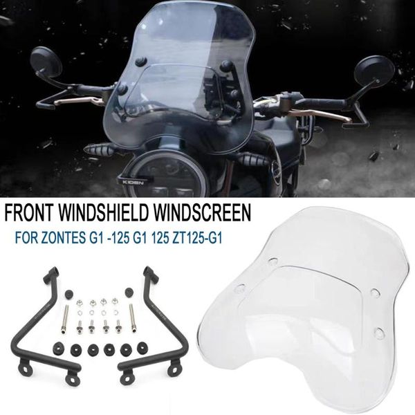 

motorcycle windshield wind screen deflector for zontes g1 -125 zt125-g1 125-g1
