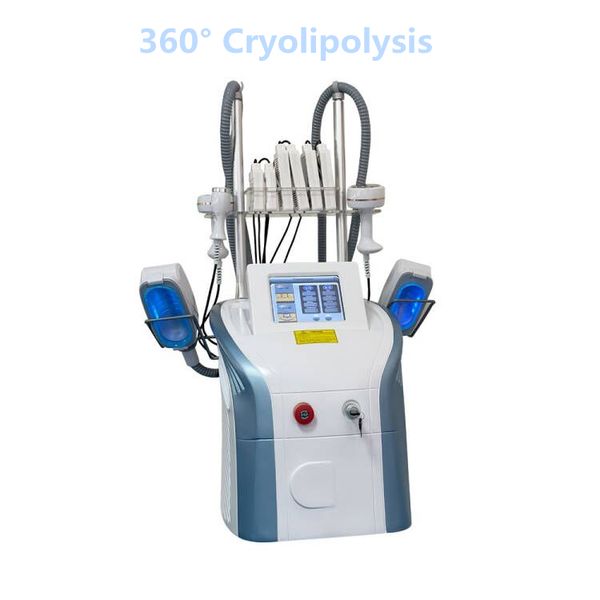 Neues Design, tragbares High-Tech-Kryolipolysegerät mit 3 Griffen, Fettgefrieren, Schlankheitsmaschine, kombiniert Doppelkinn-Kryokavitation, RF-Lipollaser