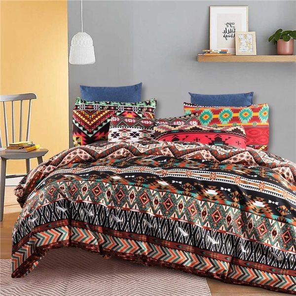 

bedding sets modern elegant comforter brown bohemia style set fashion king  twin size bed linen duvet cover pillowcase