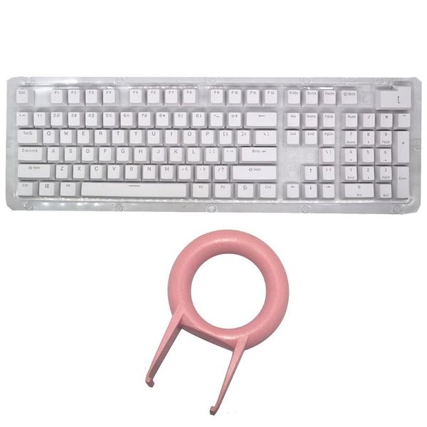 

keyboards 104 keys pbt keycaps backlit double injection-color keycap for mechanical keyboard solid color backlight