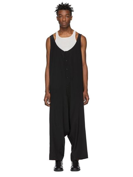 

men's pants loose overalls light and thin tooling hip-hop tide brand, Black