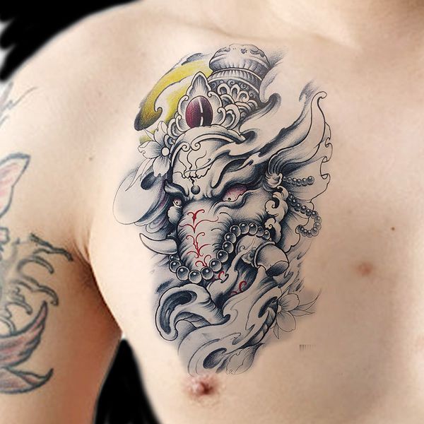 

big patterns like god tattoo paste waterproof female durable dark system sweat proof concealer cover