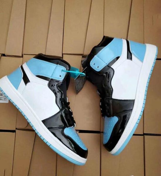 

classic 1s skateboard sports shoes for men women high sneakers fashion leather lace-up casual shoes trainers 36-44, Black