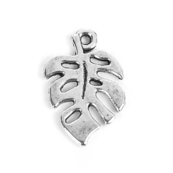 

pendants doreenbeads fashion zinc based alloy charms leaf antique silver hollow out jewelry 19mm( 6/8") x 12mm( 4/8"),10 pcs, Black
