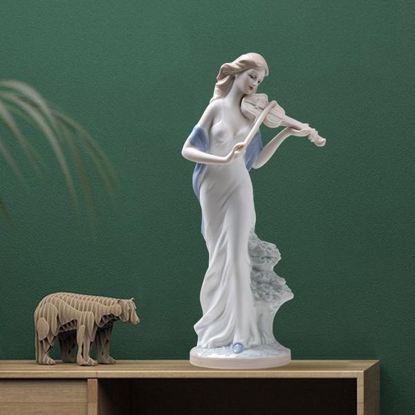 

decorative objects & figurines european style wine cabinet tv decoration modern ceramic sculpture western woman
