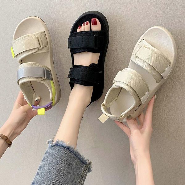 

sandals shoes women summer 2021 female sandales femmes sandalias, Black