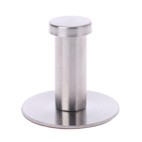 

hooks & rails stainless steel round without drilling self adhesive wall mounted towel clothes hook sticker robe coat hanger bathroom