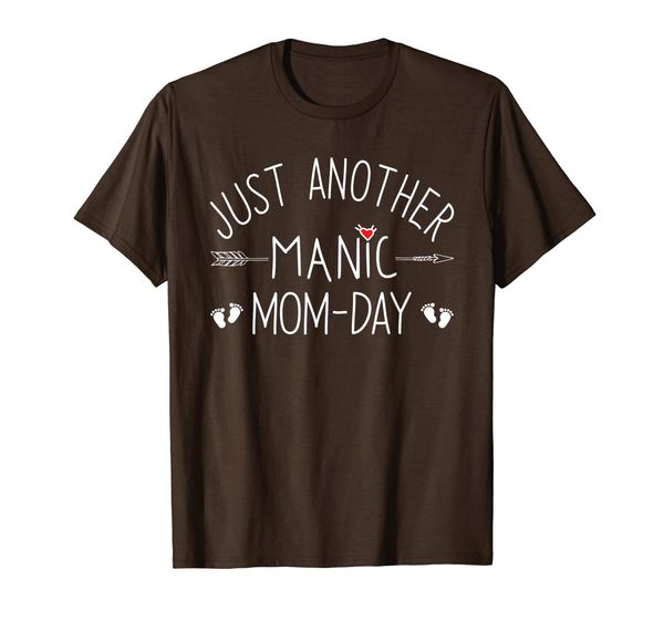 

just another manic monday mom day t-shirt, White;black
