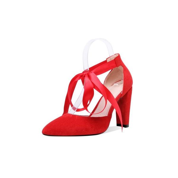 

big size 34-46 2021 fashion women solid pointed toe heels pumps 4 colors dress shoes, Black