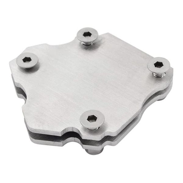 

pedals silver steel motorcycle side kickstand stand small easy pad size extension enlarger carry accessories to foot pla o6a4