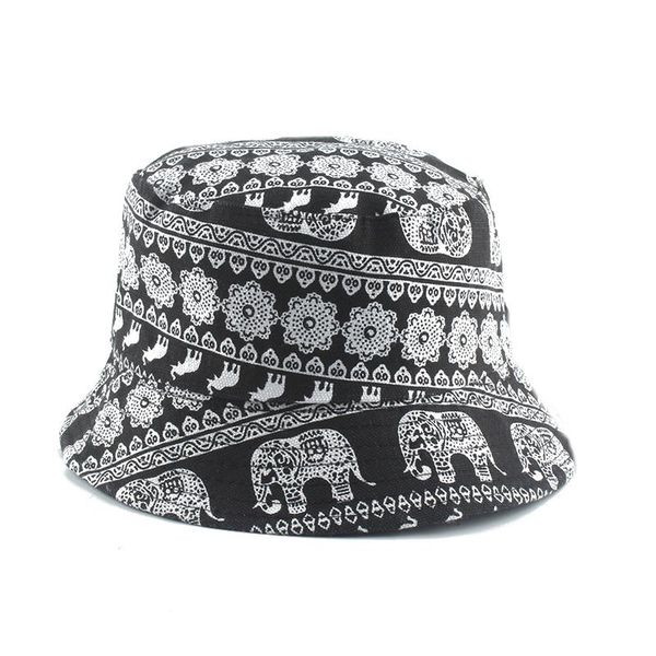 

wide brim hats vintage black bucket hat men reversible sun street hip hop fishing cap summer for women, Blue;gray