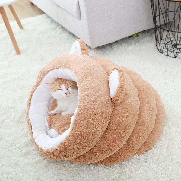 

cat beds & furniture fully surrounded big ears deep sleeping nest for cats comfortable warm bed pet