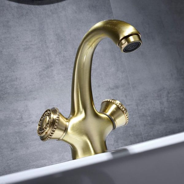

bathroom sink faucets fashion brass construction antique finished water tap deck mounted basin faucet