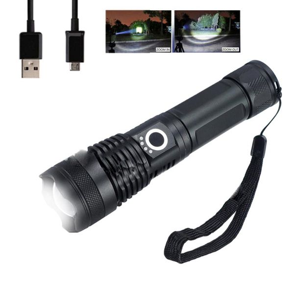 

super bright led usb rechargeable zoom spotlight flexible extensible torch lamp x71 x82 x92 flashligh flashlights torc torches