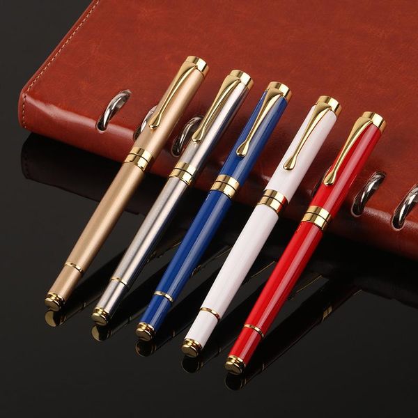 

ballpoint pens 0.5mm business pen luxury metal ball gift black ink writing signature office supplies 03762, Blue;orange