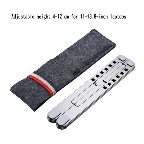 

lapcooling pads folding aluminum alloy stand holder rack adjustable deskoffice non-slip bracket support for tablet pc t84c