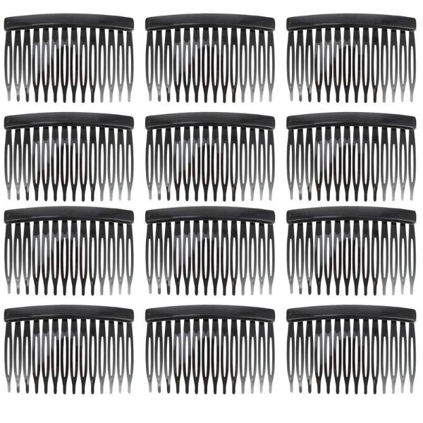 

hair brushes 50pcs side combs simple comb hairdressing for girl, Silver