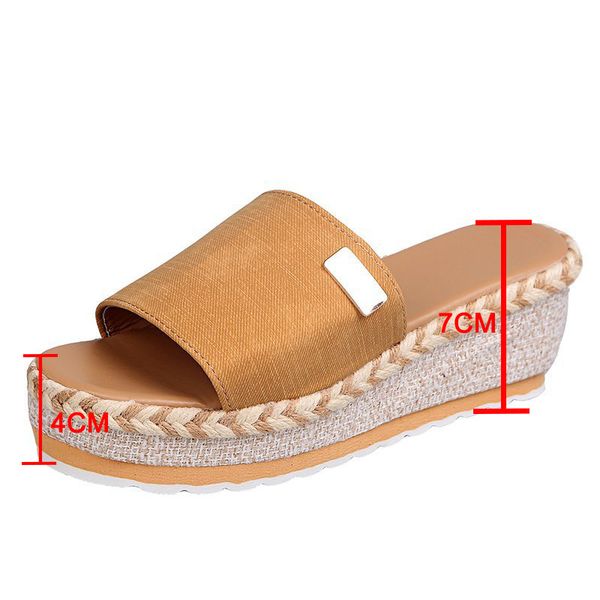 

womens sandal heels wedges summer thick sole bottom casual slides sandals ladies shoes woman platform mules slippers, Black