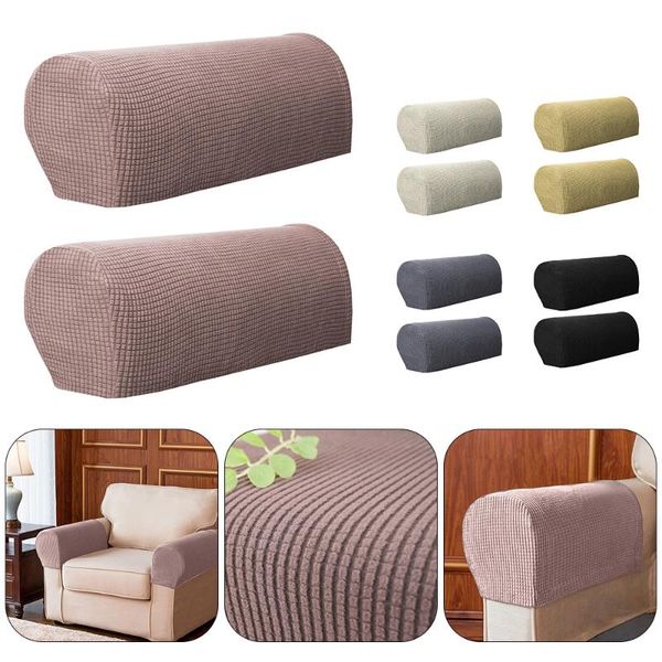 

chair covers non-slip sofa armrest furniture protection cover for fabric and leather 2pcs plus velvet stretch