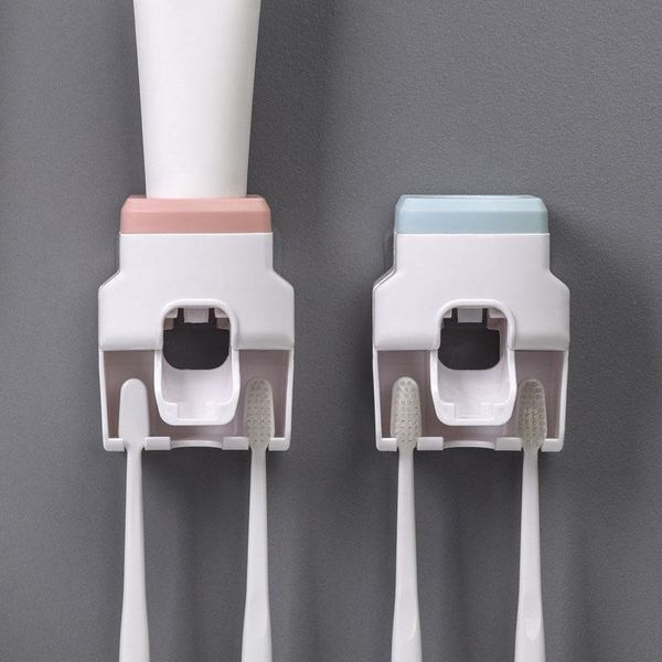 

toothbrush holders automatic toothpaste dispenser wall mount holder lazy squeezer for toilet home bathroom accessories