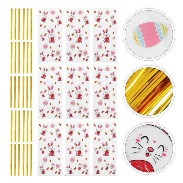 

set 300 pcs easter egg wrapping bags candy packing gift wrap