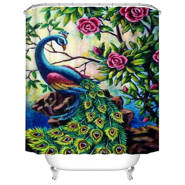 

shower curtains bathroom curtain cartoon lovely puppy pattern waterproof with 12 hooks home decorations