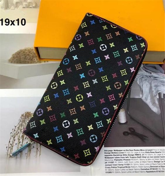 

single zipper wallet the most stylish way to carry around money, cards and coins men purse card holder long business, women wallet casual, Red;black