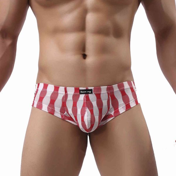 

translucent low waist men's boxers festive lantern picture underwear b136, Black;white