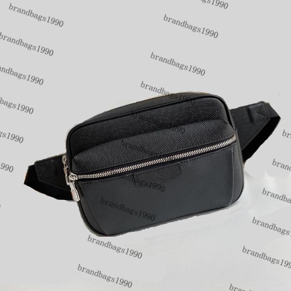 

fashion chest pack men bumbag cross body shoulder bag waist bags white black yellow blue canvas genuine leather 30245