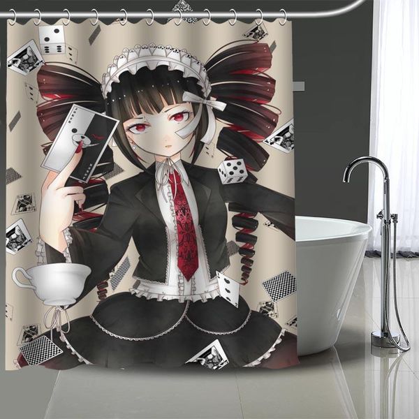 

anime custom waterproof shower curtains danganronpa curtain bathroom polyester for with hook