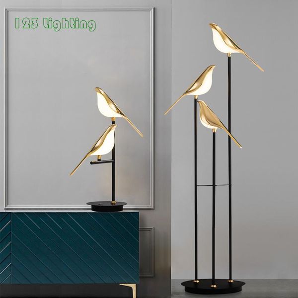 

individuality led floor lamp magpie indoor living room lighting fixtures special standing lights loft deco nordic luminaire lamps