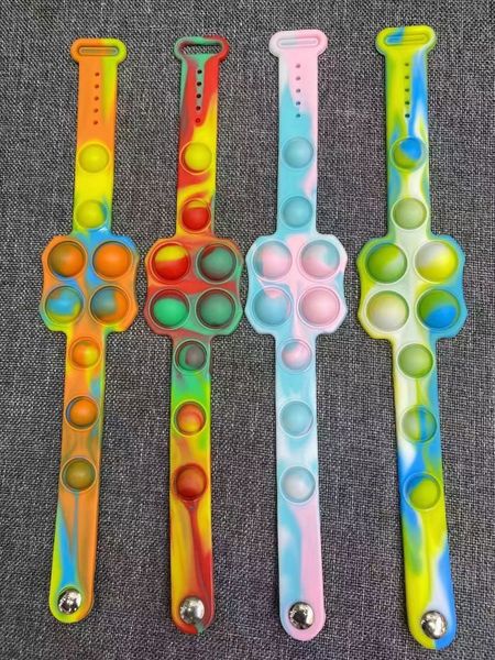 

children and creative toy watch camouflage color mix decompression